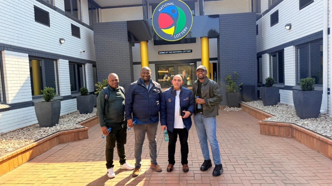 The Khula team outside the Home of the National Lottery in South Africa.