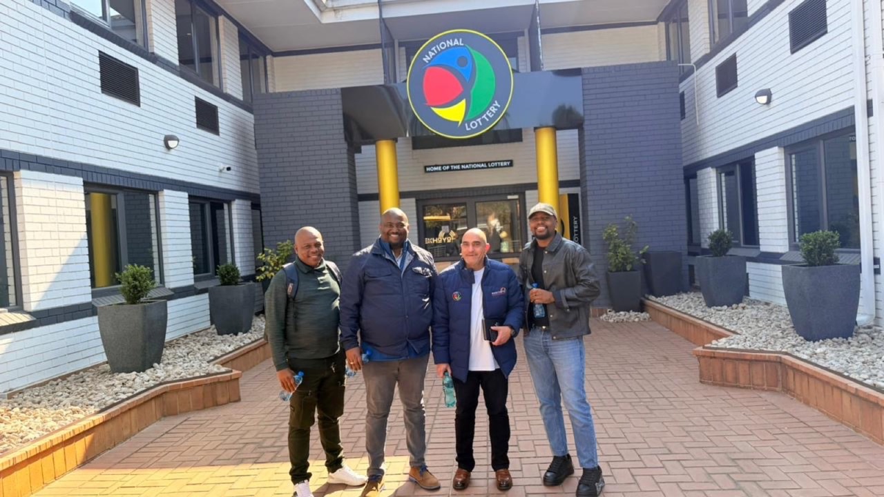 The Khula team outside the Home of the National Lottery in South Africa.
